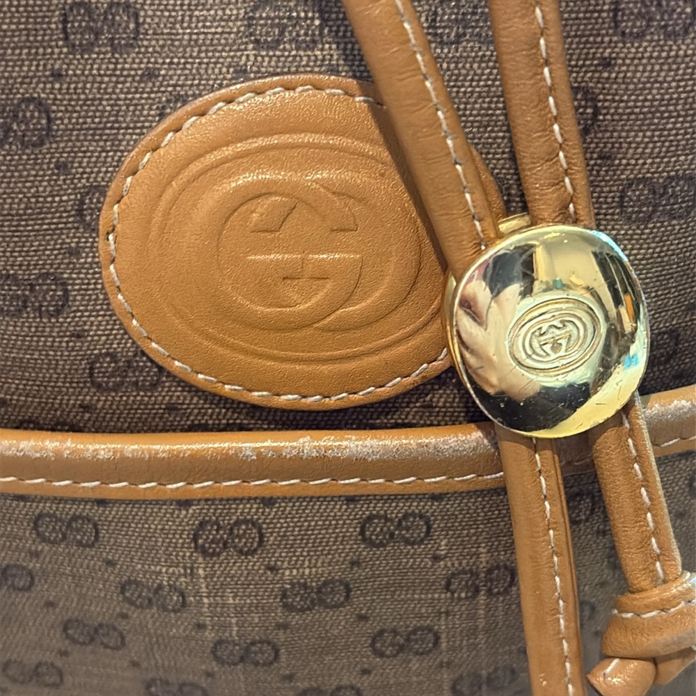 💚❤️SALE Gucci Travel Bag 3 Piece Set Authentic 80's Classic GG Gucci bags💚❤️ - Picture 11 of 17